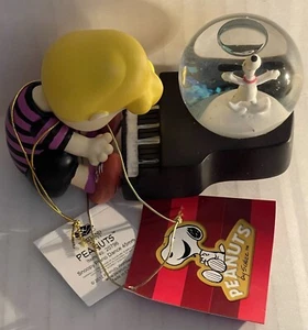 Westland Giftware Water Globe Statuina Arachidi Snoopy Piano Danza - Foto 1 di 18