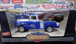 AMERICAN MUSCLE 1:18, 1955 CHEVY 3100 STEPSIDE, COKER TIRE CO. #29011 RARE! - Picture 1 of 2