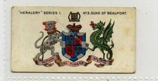 (Gb5956-349) Taddy, Heraldry Series, #3 Duke of Beaufort 1913 G-VG