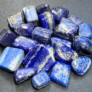 Piedras caídas de lapislázuli calidad mixta (por pieza o libra) al por mayor a granel - Imagen 1 de 2