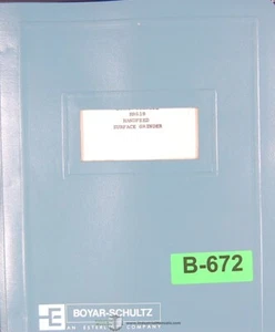 Boyar Shultz HR612 Amoladora de Superficies Montajes Manual Eléctrico 1974 - Imagen 1 de 2