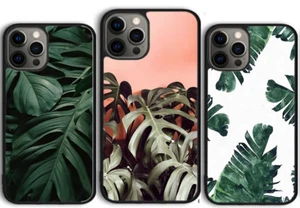 Monstera Flower Tropical Leaf Coque Cover Case For Iphone 16 Pro Max 15 14 13 12 - Photo 1 sur 9