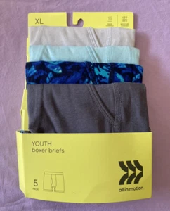 All in Motion Boys' 4pk Printed Tagless Boxer Briefs - Picture 1 of 2