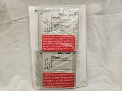 New Sealed OEM Microsoft Windows 95 Upgrade OS 3.5 Very Rare Inch Floppy Disk OS - Image 1 of 4