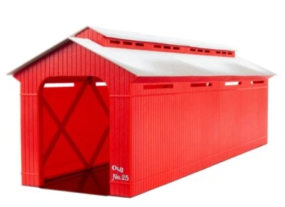 ✅ NIB Lionel 83305 O Gauge Illuminated 24" Winter's Covered Bridge NEW IN BOX - Image 1 of 4