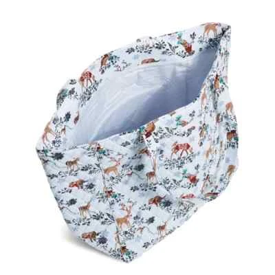 BOLSO DE MANO VERA BRADLEY GRAND TOTE 2.0 MERRY MISCHIEF SNOW DAY CIERVO TALLA X NUEVO CON ETIQUETAS Foto 1 de 3