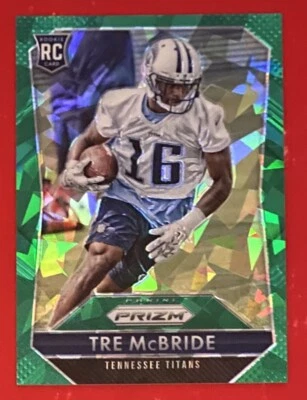2015 Panini Prizm Rookies Green Crystal Prizm /75 Tre McBride RC #294 Titans - Image 1 of 2
