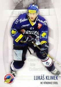 2011-12 Czech HC Vitkovice Steel Team Issue #18 Lukas Klimek