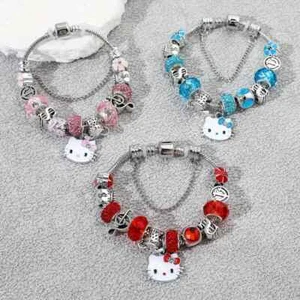 Hello Kitty & Friends *BEADED CRYSTAL BRACELET adults/kids* You Choose NIP - Picture 1 of 9