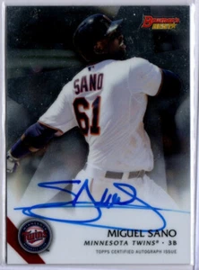 2015 Bowman's Best Baseball Best of 2015 Miguel Sano ROOKIE AUTO TWINS - Picture 1 of 1