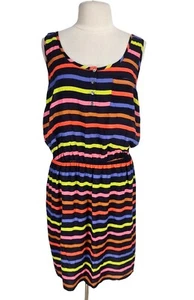 FOREVER 21 Mini Fit & Flare Shirt Dress Women Plus Size 1X Crew Neck Sleeveless - Picture 1 of 7