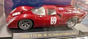 FLY S31 LOLA T 70 Mk 3B UK Special Edition Red 1/32 Slot Car NEW! - Picture 1 of 2