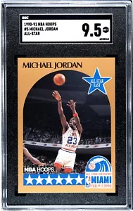 1990-91 NBA Hoops Michael Jordan #5 SGC 9.5 - Bild 1 von 2