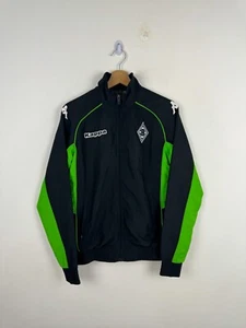 Vintage Kappa Borussia Monchengladbach Training Jacket Size S Soccer Black Green - Picture 1 of 11