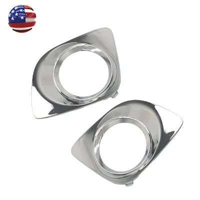Front Chrome Fog Light Trim Set Left & Right for 2009-2012 Toyota Venza - Image 1 of 4
