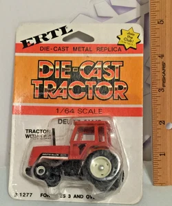 Ertl #1277 Deutz-Allis - Maßstab 1:64 Die-Cast Traktor mit Fahrerhaus in PKG (U59) - Bild 1 von 6