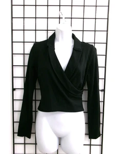 "NEW" EXPRESS  ORG $54.90  🌸  SMALL==CROPPED / FITTED RUCHED WAIST / KNIT TOP - Picture 1 of 7