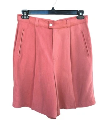 Tommy Bahama 100% Silk Pleated Front Bermuda Long Shorts Women’s Size 12 EUC - Image 1 of 4