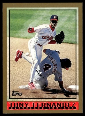 1998 Topps Tony Fernandez Cleveland Indians #58 - Image 1 of 2
