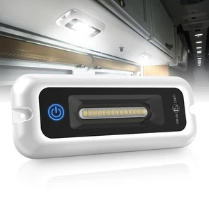Luces interiores de porche de 6", toldo LED utilitario para autocaravana blanco 6000K, pantalla táctil inteligente - Imagen 1 de 8