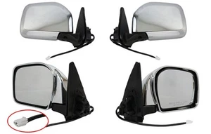 PAIR OF MIRRORS FOR TOYOTA TACOMA CHROME POWER WITHOUT HEAT 2001 2002 2003 2004 - Picture 1 of 1