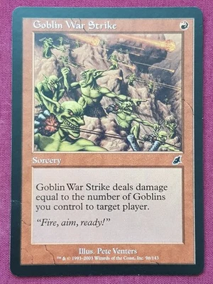 Magic The Gathering SCOURGE GOBLIN WAR STRIKE red card MTG - Image 1 of 2