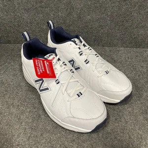 NEW BALANCE 608v5 Training Shoes Men's Size US 12 4E XWide White/Blue - Picture 1 of 7