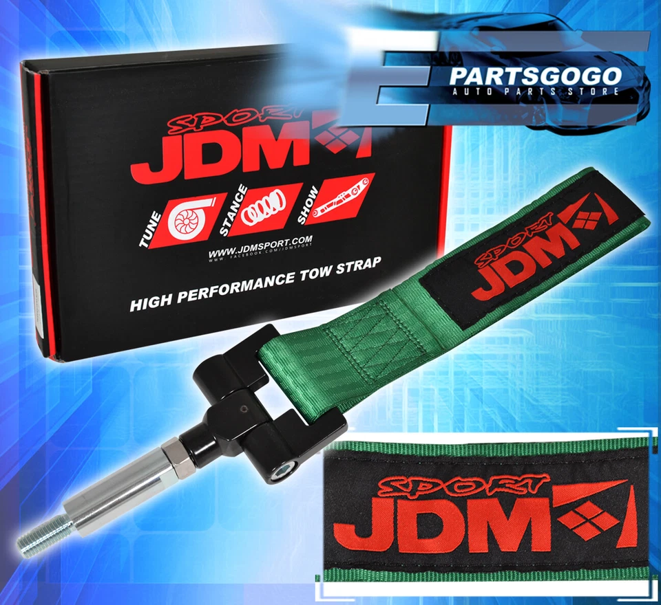 For Scion Tc 2011-2013 Heavy Duty ScrewOn Bumper Towing Hook Strap Adapter Green Foto 1 de 1