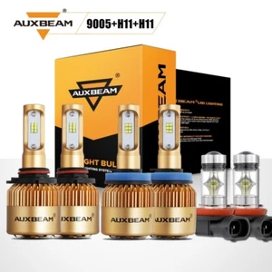 For GMC Terrain 2010-2015 6x AUXBEAM Combo LED Headlight Hi/Lo Beam+Fog Bulbs 6K - Picture 1 of 12