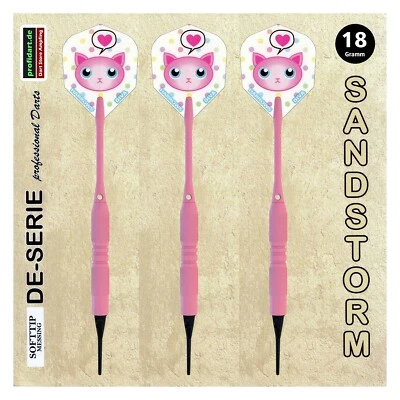 PROFIDART Dart Set Pfeile Dartpfeile Soft E-Darts Softdart Dartset Softdarts 18 g Pink SDS