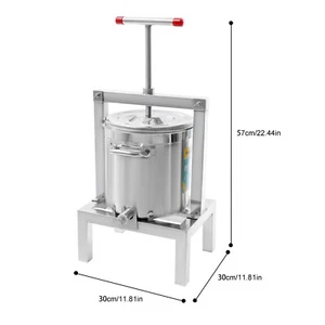 2.6gal Fruit Wine Cider Press Apple Grapes Crusher Juice Maker Juicer Making - Picture 1 of 12