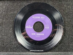 Hank Thompson Oklahoma Hills/Teach Me How To Lie 45 RECORD Tested Plays - Picture 1 of 2