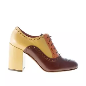 L'AUTRE CHOSE scarpe donna women shoes francesina brogue in pelle multicolore - Foto 1 di 7