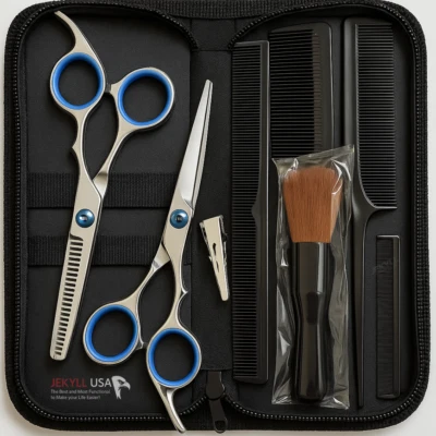 12 Piezas - Juego De Tijeras Profesionales De Peluqueria Para Cortar El Cabello - Image 1 of 4