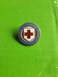 Sociedad de la Cruz Roja Británica 'Junior' - Insignia prendedor vintage pequeño esmalte circular - Imagen 1 de 2