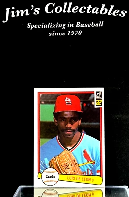 1982 donruss baseball Luis Deleon RC Cardinals #588 - Image 1 of 2
