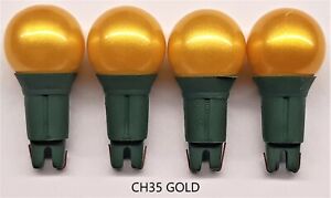 Premier CH35G 4 x Spare Cherry Gold Christmas Fairy Lights Bulb Loose 0.98w