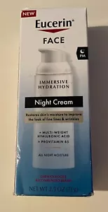 Eucerin Face Immersive Hydration Daily Lotion & Night Cream 2.5oz each NEW - Imagen 1 de 4