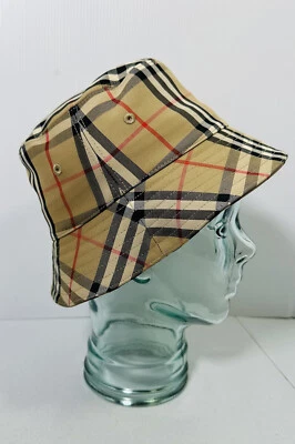 Burberry Niños Gabriel Bucket Sombrero Talla 8Y - 12Y Foto 1 de 4