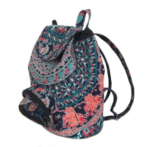 Handmade Cotton Backpack For Travel and School, Comfortable, Stylish Bag - Picture 1 of 5