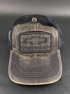 Gorra de béisbol Chevrolet Chevy exterior malla negra Snapback talla única - Imagen 1 de 9