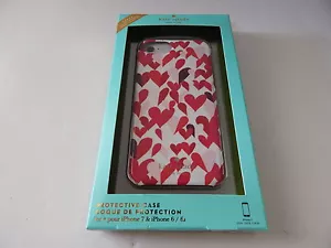 Kate Spade Protective Case For iPhone SE iPhone 8/7 Hearts/Multi New - Picture 1 of 11