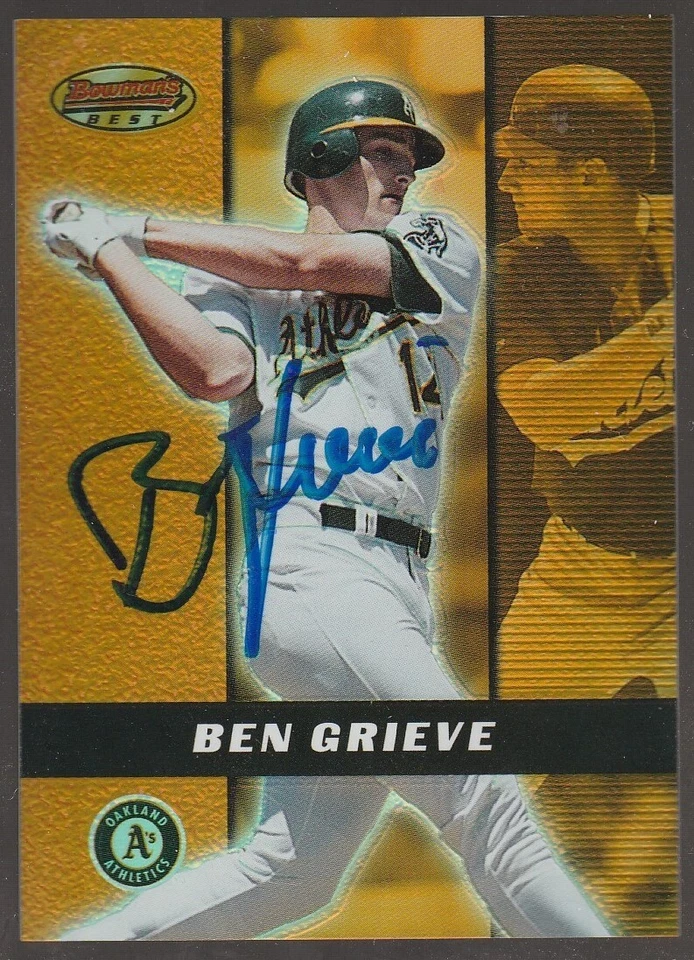2000 Bowman's Best #48 Ben Grieve IP autograph signed card - Image 1 of 1