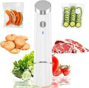 Vacuum Sealer, Handheld Vacuum Sealer for Food, Portable Cordless Food Sealer wi - Picture 1 of 12