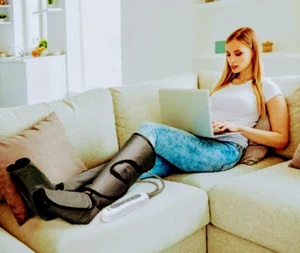 Leg/Foot Massager Air Compression Fully Rechargeable Therapy Pain Relief Travel - Picture 1 of 6