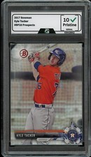2017 Bowman #BP28 Kyle Tucker GRADED 10 GEM Mint Rookie Card RC