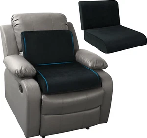 Recliner Seat Cushion with Lumbar Supportive Pillow Extra Large Non-Slip Seat Cu - Picture 1 of 12