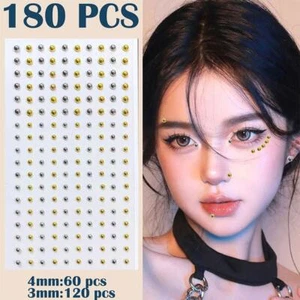 180 Stück Nicht Piercing Lippennägel Aufkleber Selbstklebend Wasserdicht Fake Lippennagel - Bild 1 von 23
