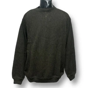 Peru Unlimited L Alpaka Wolle Pullover olivgrün Rundhals Strickpullover weich - Bild 1 von 7