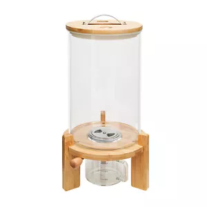 7.5L Flour and Cereal Container Rice Dispenser Creative Glass Food Storage - Picture 1 of 24